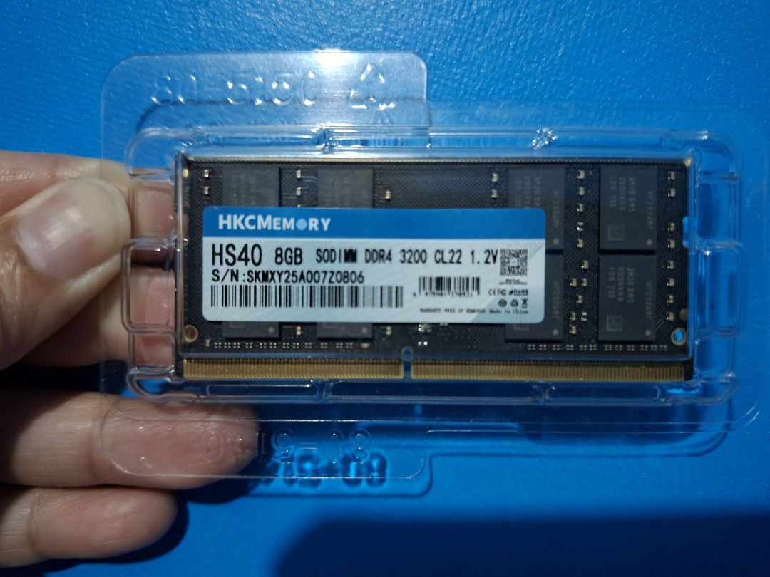HKC Memory 8GB DDR4 3200MHz RAM (Category: Computer Parts) located in Quezon City. Submitted by pogs.deleon (Listing ID 1431318346, Image 3). Description: RAM 8gb Brand: HKC DDR4 3200mhz Brandnew Loc. Quezon City Can do meet up ● SM north ● Trinoma ● Waltermat Mun̈oz ● 09276766399.