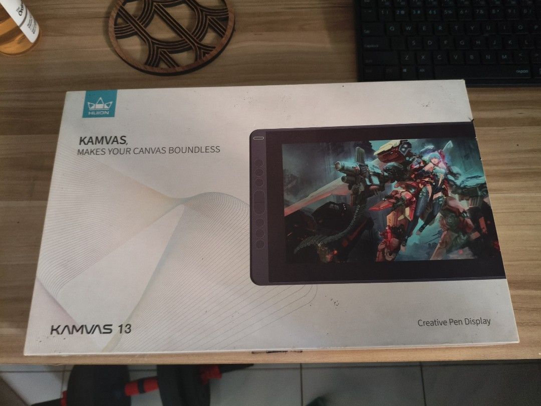 HUION KAMVAS 13 (Model: GS1331) (Category: Other Gadgets) located in Quezon City. Submitted by abvon_dlc (Listing ID 1431276481, Image 3). Description: Twice lang nagamit sa project, naluma lang ng panahon..