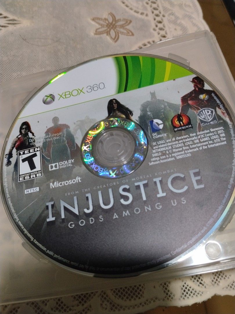 Injustice xbox 360 (Category: Xbox) located in Manila. Submitted by cruzivanpatrick (Listing ID 1431188707, Image 1). Description: xbox 360 microsoft game loose replacement case lang kasama tested working pm meet up lrt 1 abad santos station pag meet up and testing sm grand central deliver kayo mag book g cash shipping payment first lbc or jrs thanks check rating po.
