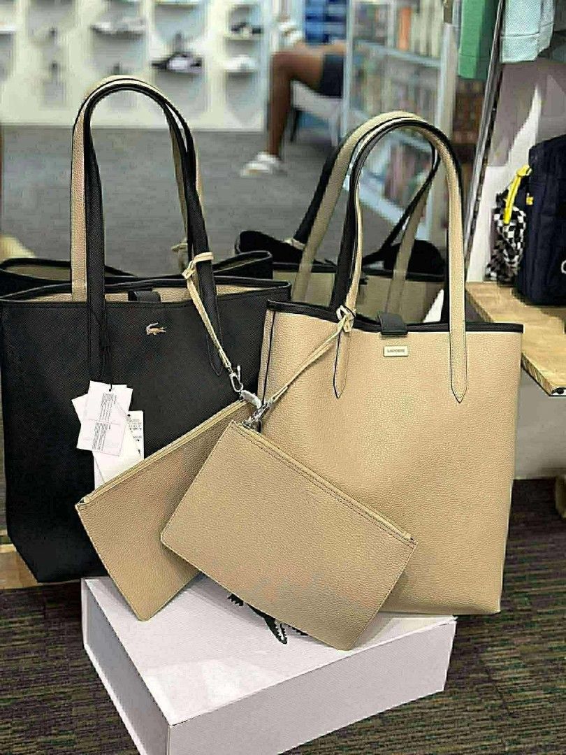 LACOSTE ANNA REVERSIBLE (Category: Luxury Bags & Wallets) located in Angeles City. Submitted by truehawk_95a40c (Listing ID 1431265764, Image 2). Description: RESTOCK SA LE ‼️‼️ LAC anna reversible bag available onhand & ready to ship Php 4500 only‼️‼️ mine na konti lng to.