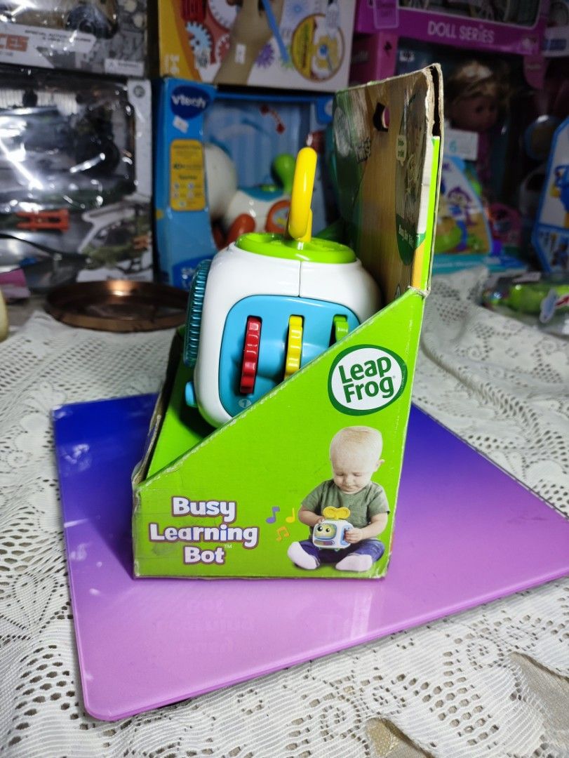 LEAPFROG BUSY LEARNING BOT ( BATT OP) (Category: Educational & Learning Toys) located in Las Pinas. Submitted by gail_05 (Listing ID 1431354435, Image 3). Description: ° Fine Motor Skill ° ABC's ° Counting ° Colors - Lights and sounds - Batteries not include - Complete and working 🛎️ NEW ARRIVAL !🏷️🪬🪬 ✅ We Sell Brand-new Mall pull out toys ,kids wear and baby stuffs ORIG. 💯 📱 Dm o check nyo po ang page, may mga naka-post po na ibang toys . 