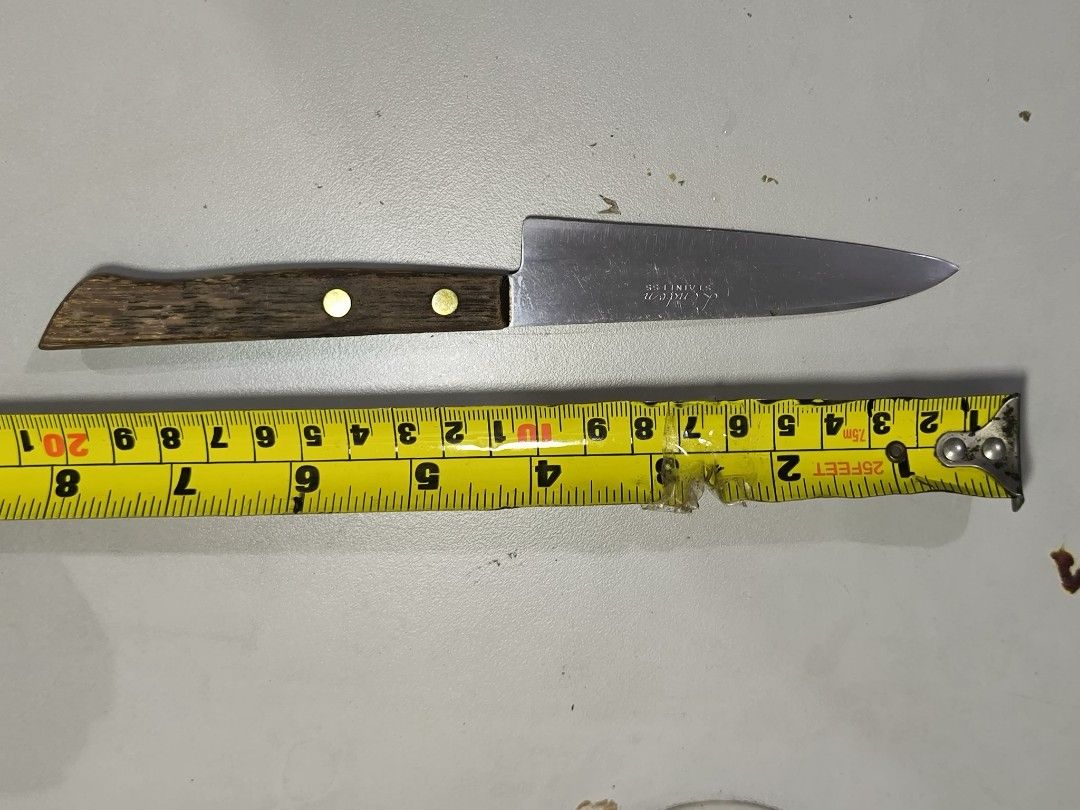 Linden Paring Stainless knife (Category: Knives & Chopping Boards) located in Angeles City. Submitted by yellowbrickstore (Listing ID 1431210926, Image 1). Description: - Linden Paring Knife - Stainless steel blade - Wooden handle - Ideal for paring and other kitchen tasks shipping via jnt express gcash Gotyme payment only Saturday sked only pick up AC lnw Pampanga .