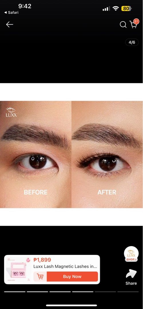 Luxx lash magnetic eyelashes (Category: Makeup) located in Paranaque City. Submitted by obeawan (Listing ID 1431233164, Image 2). Description: Magnetic eyelashes Used only a few times then kept in storage Comes with metal applicator for easy use and with free extra mirror case .