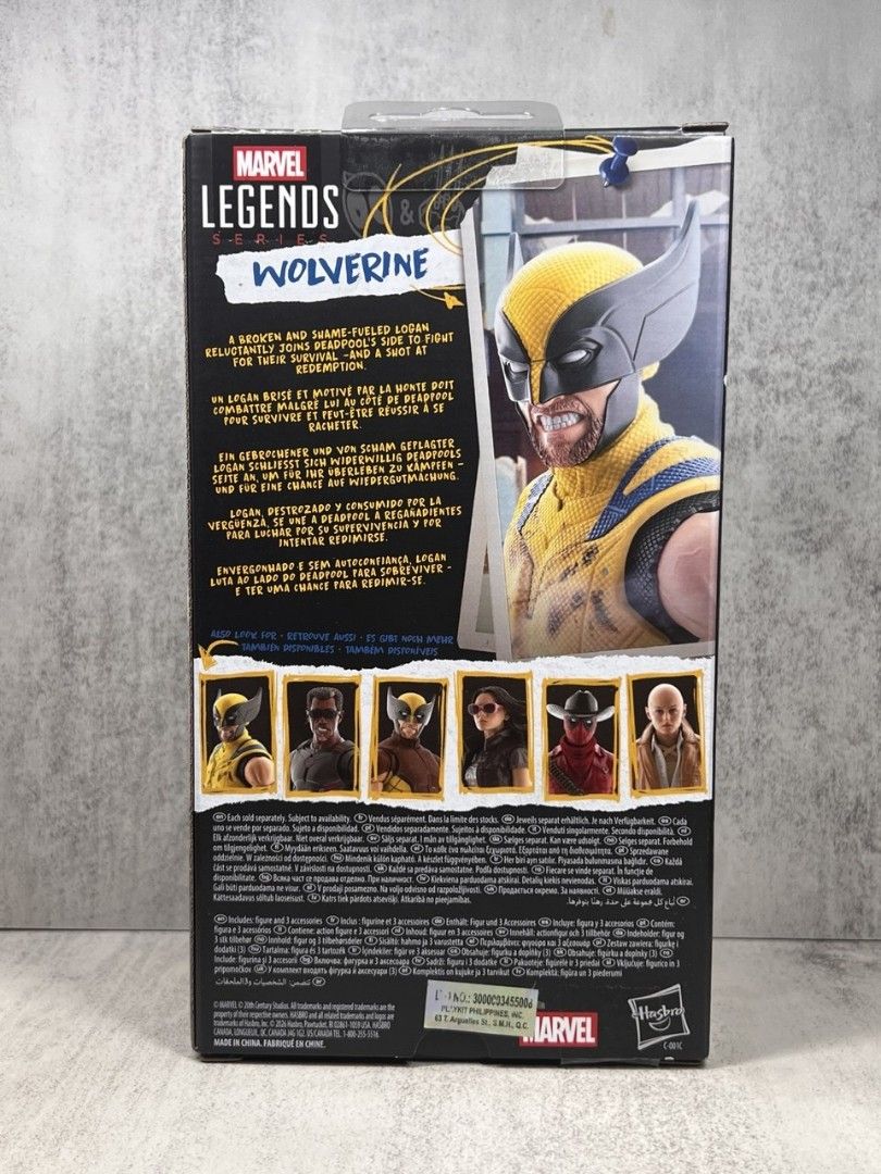 Marvel Legends Wolverine - Deadpool and Wolverine (M.I.S.B.) Pasig (Category: Figurines & Statues) located in Pasig City. Submitted by forlorngam68725 (Listing ID 1431269108, Image 3). Description: Near Kapitolyo, Pasig (Capitol Commons, Pasig City) Lalamove pin. Meet up - Wendy's, Greenfields, Mandaluyong City (weekends). MINT IN SEALED BOX Figure - Good condition Box - Good condition WYSIWYG As is, were is. ***Book your lalamove rider and let h