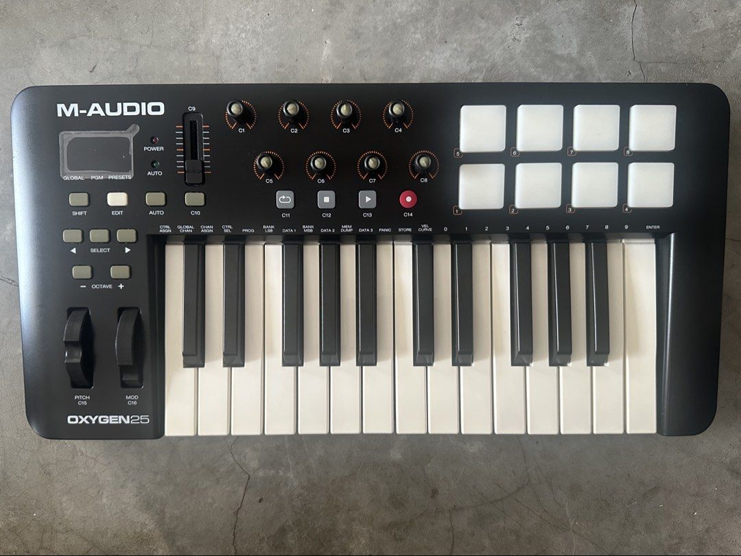 M-Audio Oxygen 25 MIDI Keyboard Controller, Hobbies & Toys, Musical ...