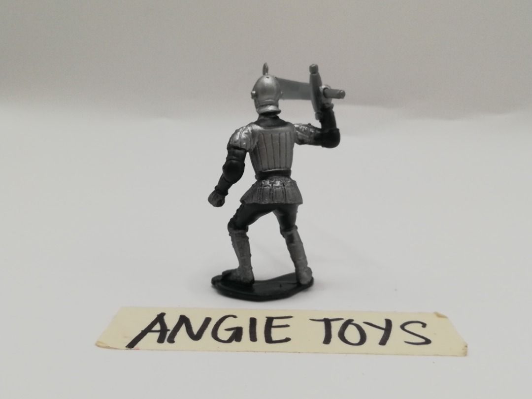 Medieval Black Knight with Sword / Broadsword (2.5") (Category: Figurines & Statues) located in Davao. Submitted by angiesvintagetoyshoppe (Listing ID 1431213021, Image 2). Description: Character: Medieval Knight Weapon: Broadsword Height: Approx. 2 5/8 inches (6.5 cm) Material: Durable molded plastic What you see is what you get. Please review the pictures for the actual condition. Still in good condition ►Payment first policy ►No COD Payment me