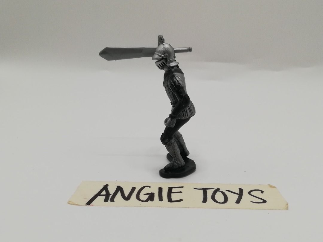 Medieval Black Knight with Sword / Broadsword (2.5") (Category: Figurines & Statues) located in Davao. Submitted by angiesvintagetoyshoppe (Listing ID 1431213021, Image 3). Description: Character: Medieval Knight Weapon: Broadsword Height: Approx. 2 5/8 inches (6.5 cm) Material: Durable molded plastic What you see is what you get. Please review the pictures for the actual condition. Still in good condition ►Payment first policy ►No COD Payment me