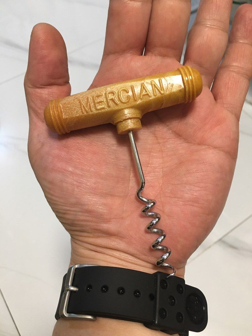 MERCIAN CORKSCREW (Category: Other Kitchenware & Tableware) located in Pasay City. Submitted by gilbertso62551 (Listing ID 1431315475, Image 3). Description: - MERCIAN CORKSCREW - Features a wooden/plastic handle and metal corkscrew - Ideal for opening wine bottles - Classic design - MEASURES 3.6”.