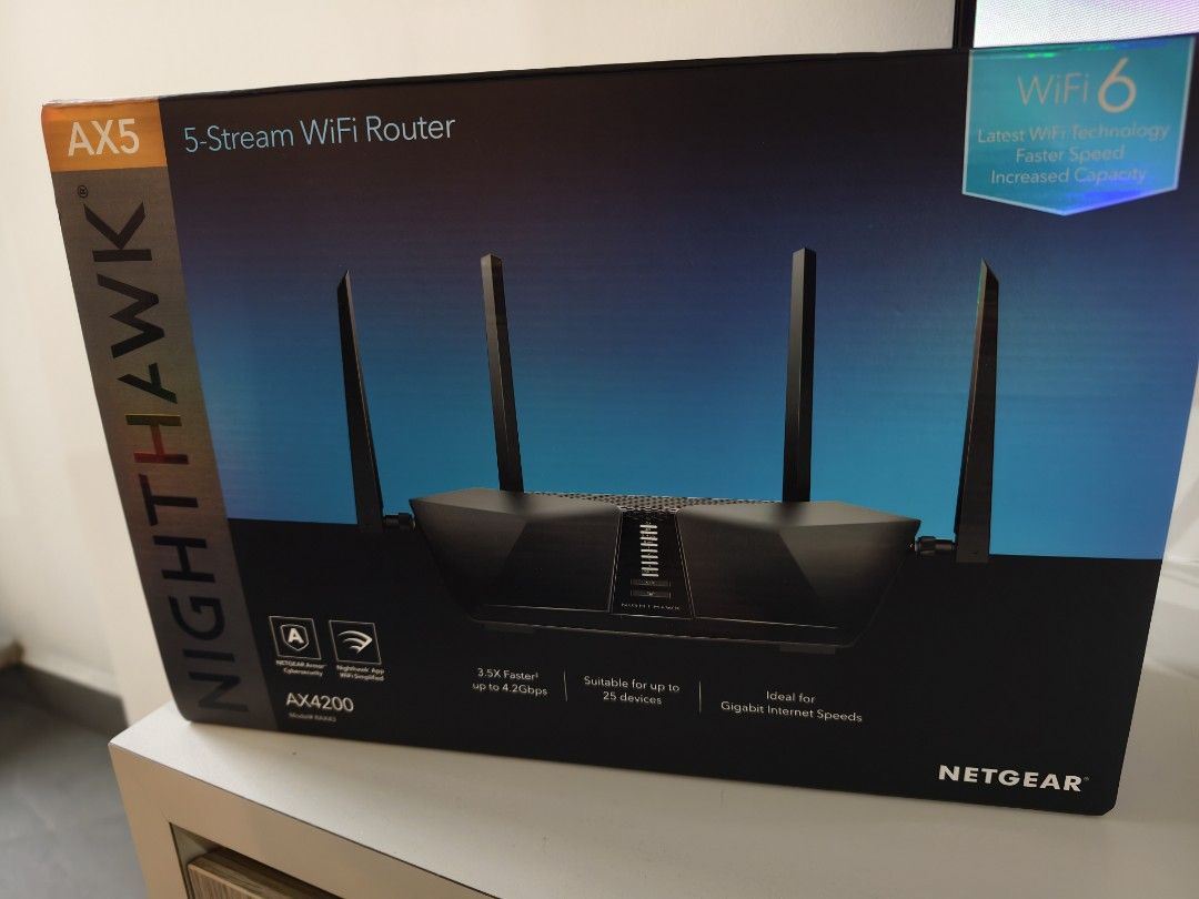 Netgear Nighthawk RAX43 AX4200 WiFi 6 Router – Excellent Condition w/ Box