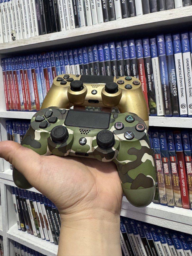 Original DS4 Controllers (Category: Controllers) located in Manila. Submitted by 828gamingphmnl (Listing ID 1431309878, Image 1). Description: DUALSHOCK 4 CONTROLLERS (Original / Authentic / Wireless) COMPATIBLE DEVICES: PS4, PC, Mobile, Steamdeck, Tablet, iPad, and all Bluetooth Devices. INCLUSIONS: - DS4 Controller, Box, Charging cable, and manual PM FOR FULL PRICELIST AND AVAILABLE COLORS. Physical store @ Sampaloc, Manila We accept walk ins. 