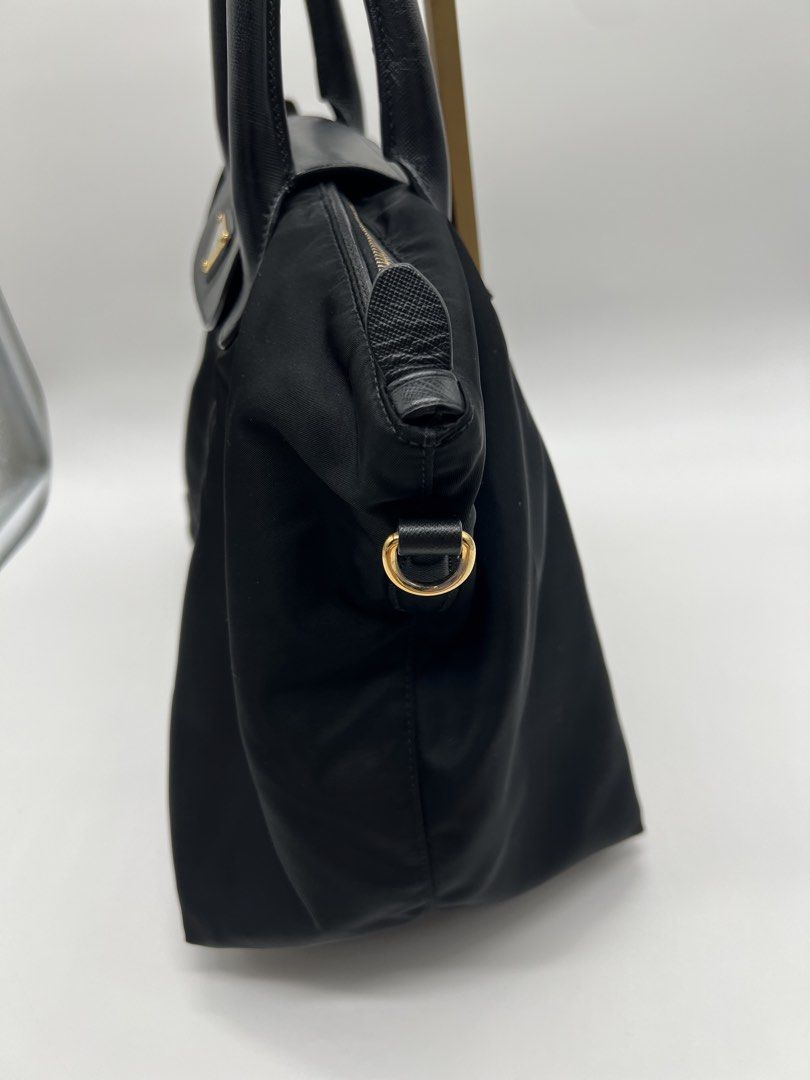 Original Prada Tessuto Nylon 2way Black Bag (Category: Luxury Bags & Wallets) located in Cavite. Submitted by authenticbagshavenbyvalg (Listing ID 1431272600, Image 3). Description: 💯Guaranteed Original Very good condition Medium with dustbag Authentic Bags Haven No return No Exchange Money back guarantee unless proven fake No low ballers No Swap No Joy Reservers PLEASE MANAGE YOUR EXPECTATIONS, youre buying a preloved item. Accepts layaway on c