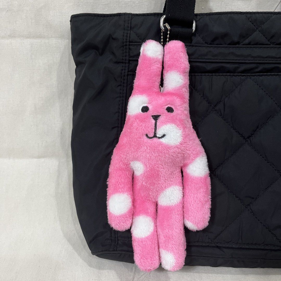 Pink Polka Dot Rabbit Bootleg Craftholic Stuffed Toy Keychain (Category: Plushies & Soft Toys) located in Antipolo. Submitted by aristocath (Listing ID 1431350905, Image 1). Description: ✅ Like new and no flaws ✅ Not branded but very good quality! ✅ Cute and pansinin on bags ✨ ☺️ Please feel free to make an offer! Payment options: ❤️ Cash on Delivery thru LBC door to door (min. COD amt of Php100) ❤️ Pay first with SF thru GCash.