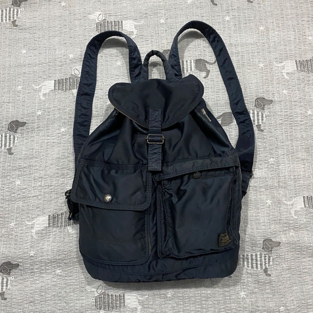 Head Porter Yoshida & Co. Tanker Rucksack (Category: Backpacks) located in Antipolo. Submitted by bentakahitanoano (Listing ID 1431280509, Image 2). Description: Porter Yoshida & Co. Tanker Rucksack Iconic Japan-made piece MA-1 inspired / orange lining Still very usable Flaws: rusty hardware - needs polish, velcro rip on pocket, broken inside and outside zipper pull - needs replacement.
