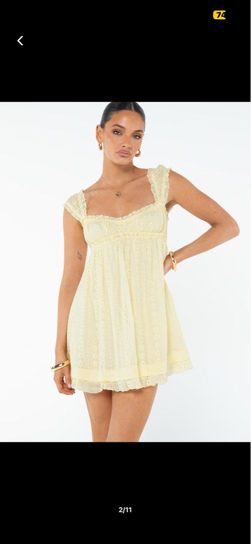 mini graduation dress for women Cotton Candy La White Strapless Ruffle Mini Dress - Size L - Tiered Babydoll
