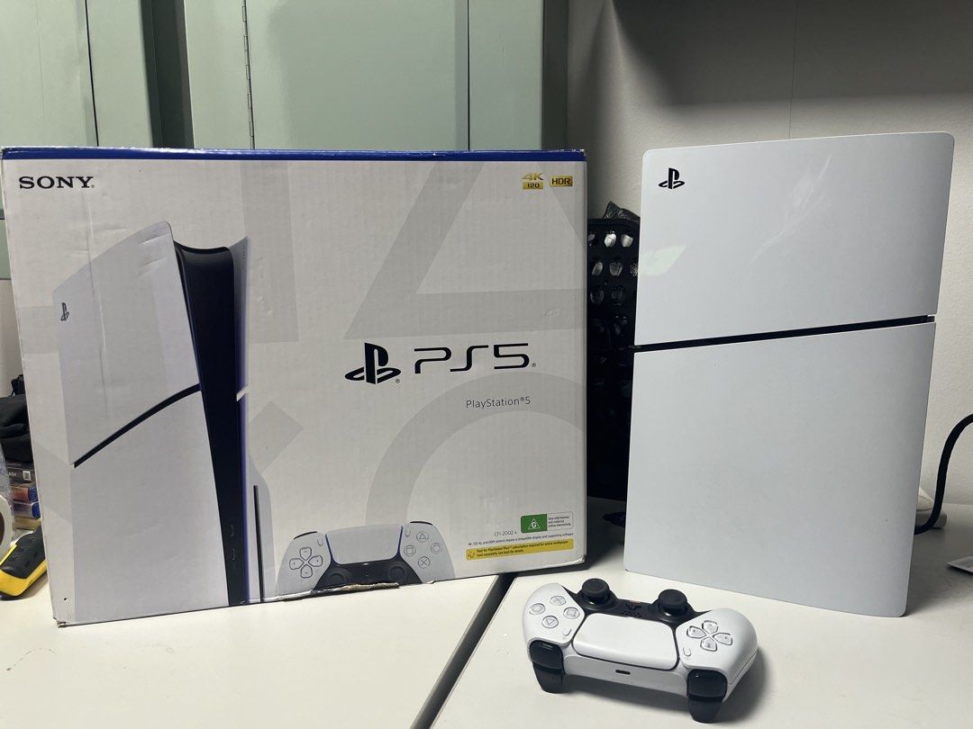Ps5 Slim In Box Ps5 slim with complete box and cables, Video Gaming, Video Game ...