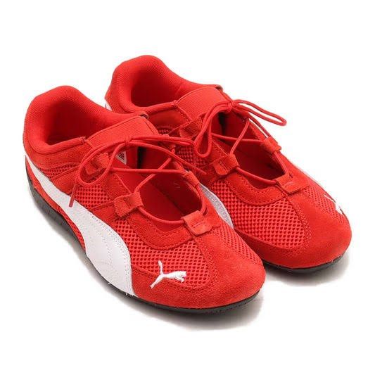 Puma Speedcat Go Red Ballet Shoes (Category: Sneakers) located in Quezon City. Submitted by tatijoizz (Listing ID 1431223336, Image 1). Description: - seemingly brand new condition - size 23.5CM, US 7 (US 6.5 sa nike), EUR 37.5 - payment first 📍Quezon City.