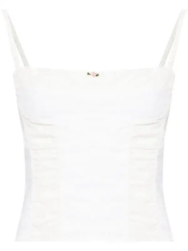 Reformation Emery Linen Top (Category: Sleeveless) located in Quezon City. Submitted by treasurededit (Listing ID 1431353258, Image 3). Description: 100% Authentic Retails for $168.