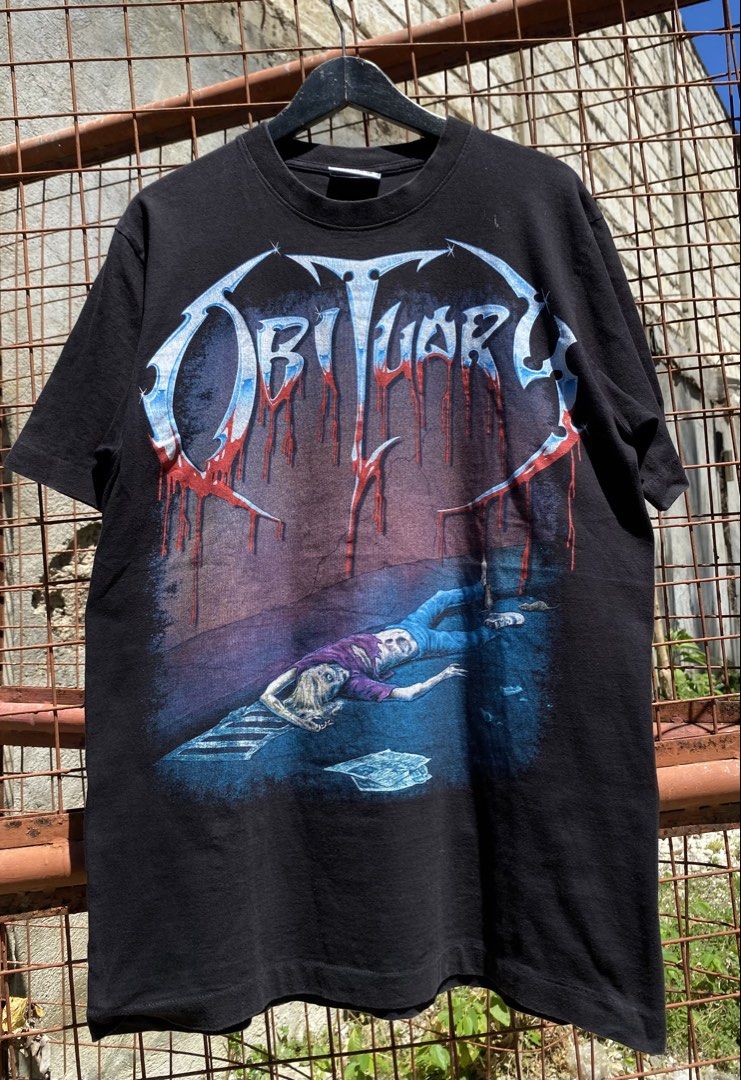 Roxx Obituary Band Shirt Solid Print (Category: Tshirts & Polo Shirts ) located in Danao, Cebu. Submitted by the_bygones_ (Listing ID 1431315168, Image 1). Description: Roxx Obituary Band Shirt Roxx Tag Size L (21/29).