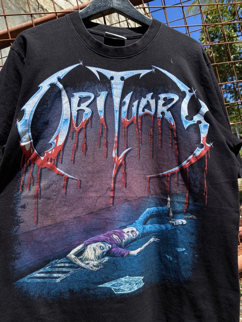 Roxx Obituary Band Shirt Solid Print (Category: Tshirts & Polo Shirts ) located in Danao, Cebu. Submitted by the_bygones_ (Listing ID 1431315168, Image 2). Description: Roxx Obituary Band Shirt Roxx Tag Size L (21/29).