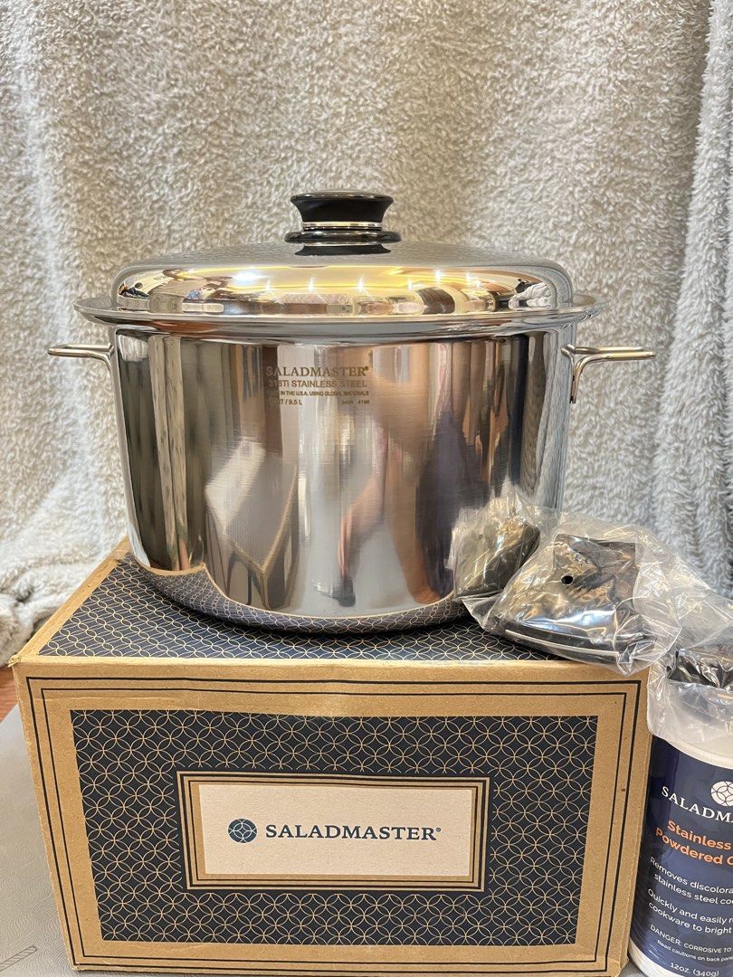 Saladmaster MASTER SET (Category: Other Kitchenware & Tableware) located in Tagum. Submitted by mats0830 (Listing ID 1431318961, Image 3). Description: 🥘 What is the Saladmaster Master Set? The Saladmaster Master Set is the top-tier (complete) cookware collection of Saladmaster—designed for serious home cooks or families who want a full kitchen system. 👉 Think of it as an all-in-one premium cookware set from frying, steaming, boiling, roasting,