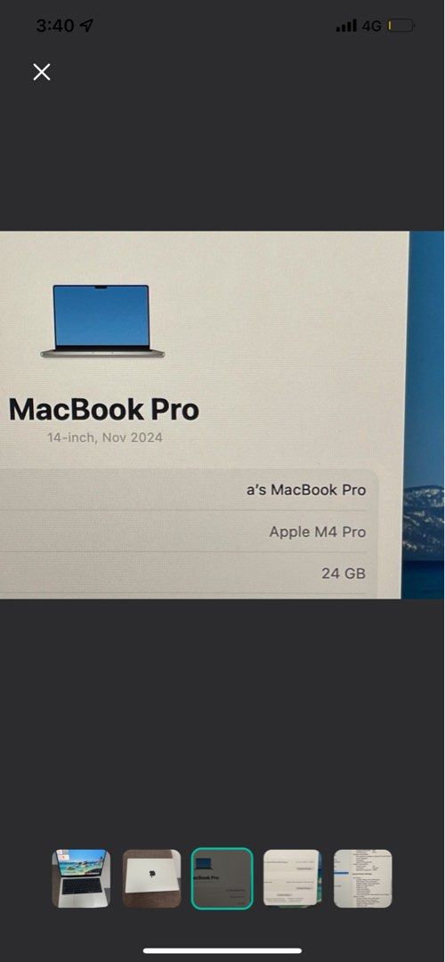 Selling MacBook Pro 14 inch M4 pro 24gb 1tb, Computers & Tech, Laptops ...