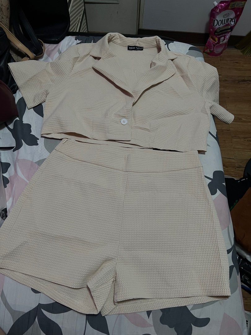 SHEIN Coords Set Blazer and Shorts (Category: Sets or Coordinates) located in Manila. Submitted by alcpboutique (Listing ID 1431311882, Image 1). Description: .