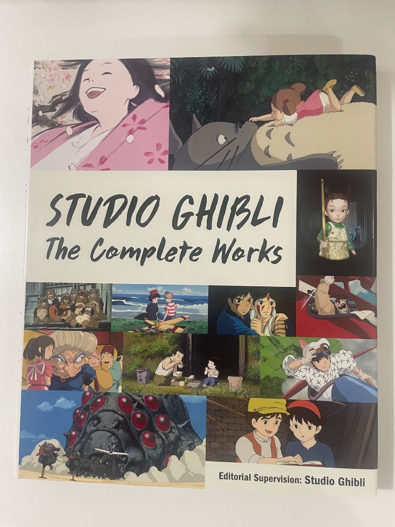 Studio Ghibli: The Complete Works Book (Category: Storybooks) located in Las Pinas. Submitted by strandedonarock (Listing ID 1431251416, Image 1). Description: Studio Ghibli: The Complete Works 💫 Preloved | From personal collection Condition: - Like new - Clean, neat pages - Little to no signs of use 🎬 Book features a collection of Studio Ghibli's complete works. It includes various movie posters and scenes from popular Ghibli films. The book i
