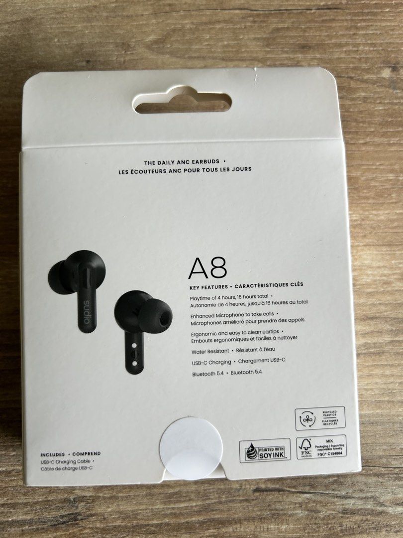 Sudio A8 ANC Earbuds - Black424092605612697601