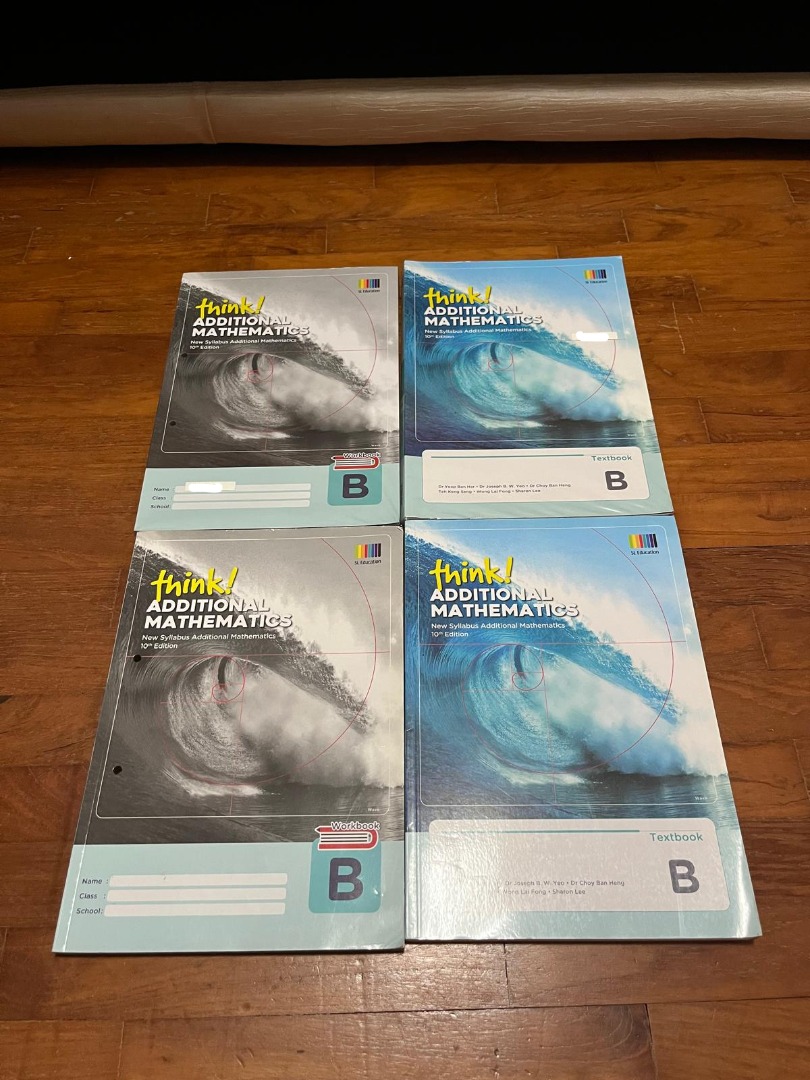 Think! Additional Mathematics Textbook and Workbook B, Hobbies & Toys ...