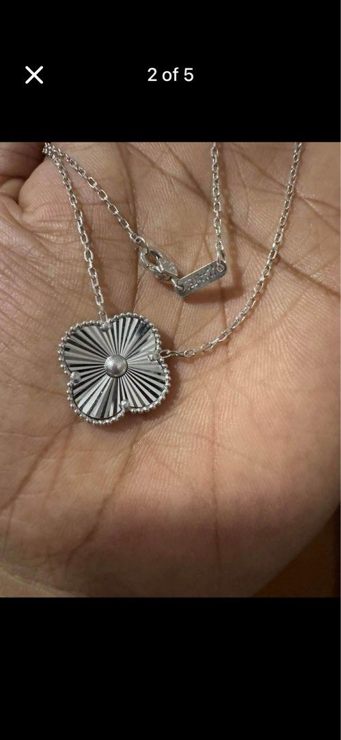 Van Cleef & Arpels Alhambra Necklace (Category: Necklaces) located in Manila. Submitted by erickasala18546 (Listing ID 1431318942, Image 1). Description: Vca 18k white gold hk setting 18 inch.