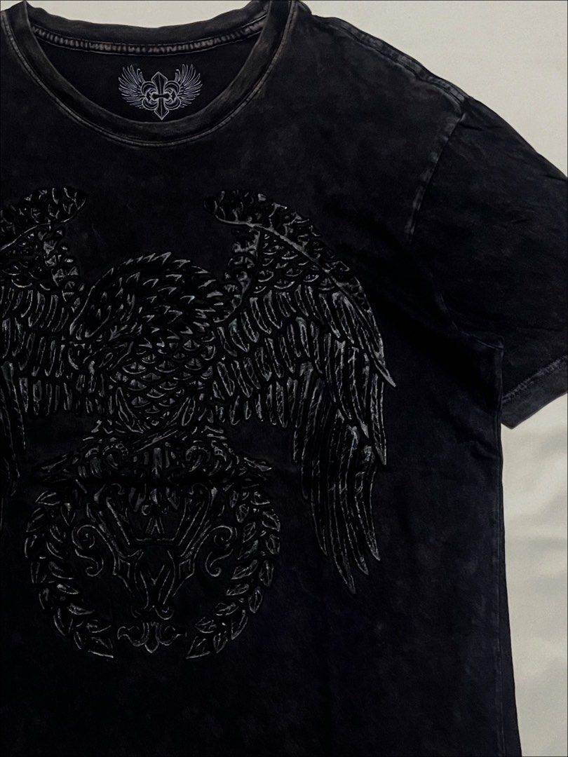 Y2K Black Xzavier 3D Eagle Print shirt. (Category: Tshirts & Polo Shirts ) located in Davao. Submitted by ren_777 (Listing ID 1431232612, Image 3). Description: Y2K Black Xzavier 3D Eagle Print shirt. Declared authentic Dimensions: Width:21 Length:28 Issue: small pinhole M:950 NOTE: Please manage your expectations! All items are preloved and thrifted #IGYFDVO.