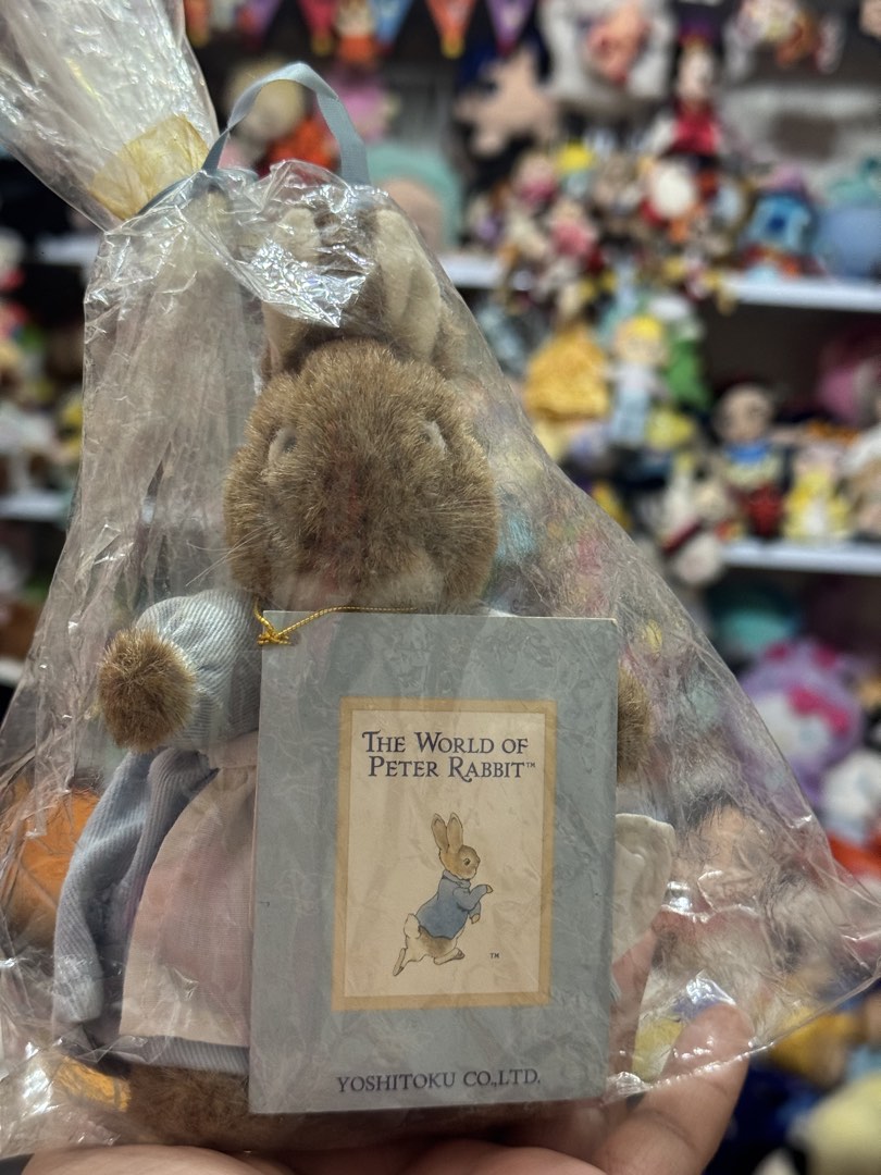 Yoshitoku RARE Peter Rabbit Mrs. Josephine Rabbit Small Vintage Plushie ...