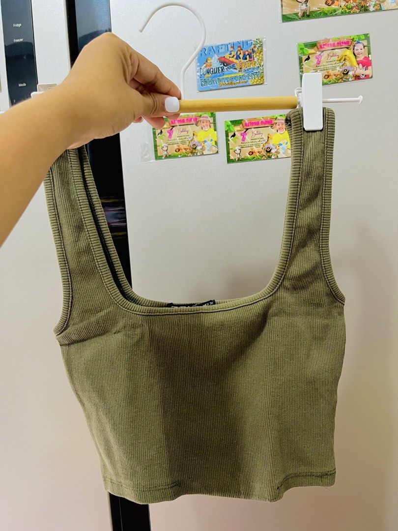 Zara crop tops (Category: Sleeveless) located in Paranaque City. Submitted by belle_cloud (Listing ID 1431217428, Image 1). Description: Zara crop tops small / Take All used once ₱350 pesos only!.