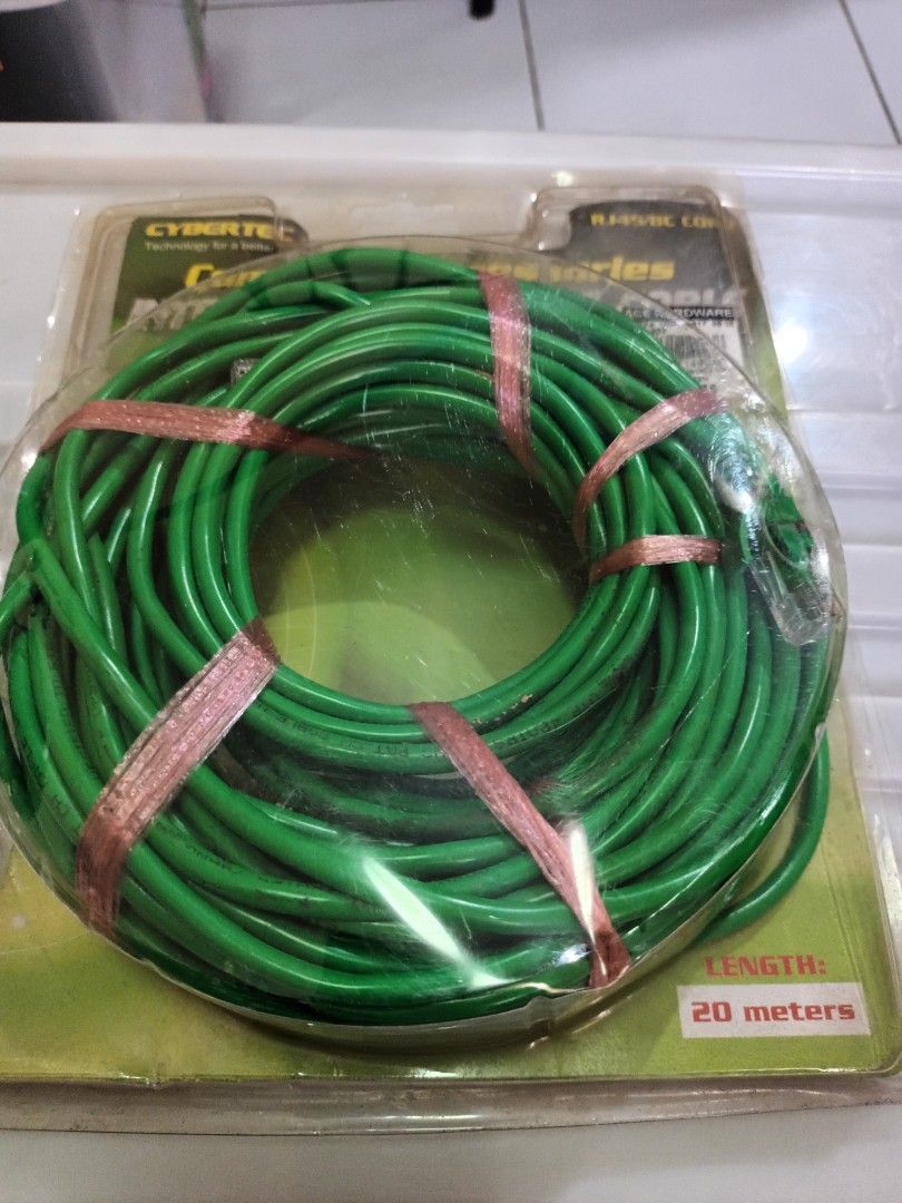 20 Meters Internet Networking Cable (Category: Cables & Adaptors) located in Pasig City. Submitted by kingmarc25 (Listing ID 1431466526, Image 1). Description: .