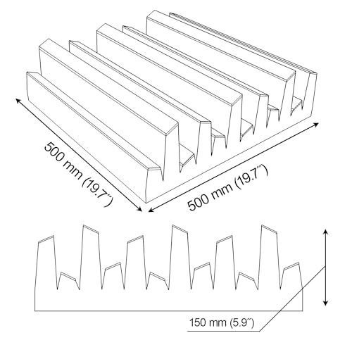 2 Pack — Acoustic Diffuser | 2D Diff | Reflection - Diffusion - Absorption - Soundproofing | Wall Ar (Category: Musical Instruments) located in Singapore. Submitted by thecommongoods.sg (Listing ID 1431420134, Image 4). Description: 2 Pack — Acoustic Diffuser | 2D Diff | Reflection - Diffusion - Absorption - Soundproofing | Wall Art Panel | Color Plates: (Black, ARTO (150mm)) ACOUSTIC SOLUTION: Improve the acoustics of your room with our high qua