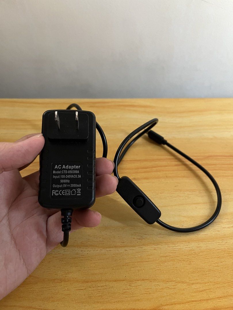 5V 3A Power Supply for Raspberry Pi (Category: Cables & Adaptors) located in General Trias. Submitted by jxcuro (Listing ID 1431386436, Image 1). Description: .