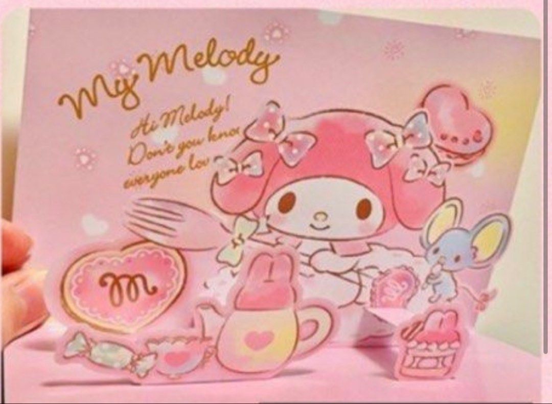 最後 1 張‼️現貨 💌 立體心意卡賀卡 正版 SANRIO MY MELODY公仔 下午茶甜品造型咭 生日卡 母親節卡 結婚卡 示愛卡 情人節卡 心意咭 BB百日宴生日卡 結婚卡聖誕卡 求婚祝福賀 萬用卡 感謝咭 珍藏收藏 Birthday Christmas Greetings Weddings Valentines Gift card （分類：文具及工藝 - 畫作及印刷品）位於 Hong Kong。 由 swroom 提交（商品編號 1431532259，圖片 2）。簡介： 🚚 🎁 只限郵寄運送 🎁 ▫️▫️商品詳情▫️▫️ 💝 $55 張 ，全新 ❣️ 節日銷情迅速請早訂購售完即止❣️ 🛍更多最新禮品玩具 follow us ： carousell.com/swroom ▫️▫️購買付款詳情 ▫️▫️ 📥 請 INBOX PM下單購買須提供以下資料 ： 1. 選擇付款方式 : PAYME / FPS / ALIPAYHK 2. 選擇郵寄方式： 📮 $5 up 本地
