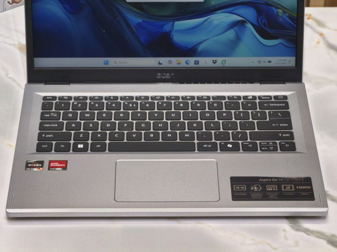 Acer Aspire Go 14 AG14-21P-R5P0 Ryzen 5 7520U 8GB RAM 512GB SSD 14-inch WUXGA Resolution AMD Radeon Graphics (Category: Laptops & Notebooks) located in San Juan City. Submitted by jaszdevicepad (Listing ID 1431497906, Image 3). Description: Acer Aspire Go 14 AG14-21P-R5P0 Ryzen 5 7520U 8GB RAM 512GB SSD 14-inch WUXGA Resolution AMD Radeon Graphics 💻2ndhand, slightly use SALE Price 17,000✨️ new lowest price Price Before 21,900 Specs - AMD Ryzen™️
