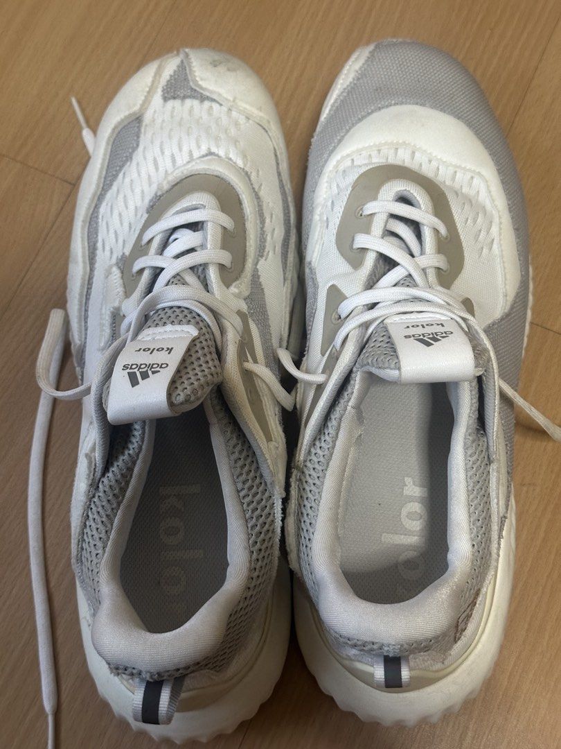 Adidas AlphaBounce Kolor Sneakers (Category: Sneakers) located in Mandaluyong City. Submitted by marceditems (Listing ID 1431534630, Image 3). Description: Adidas AlphaBounce Kolor sneakers. Features a white and grey colorway. The size is US 11, UK 10.5, and FR 45 1/3. .