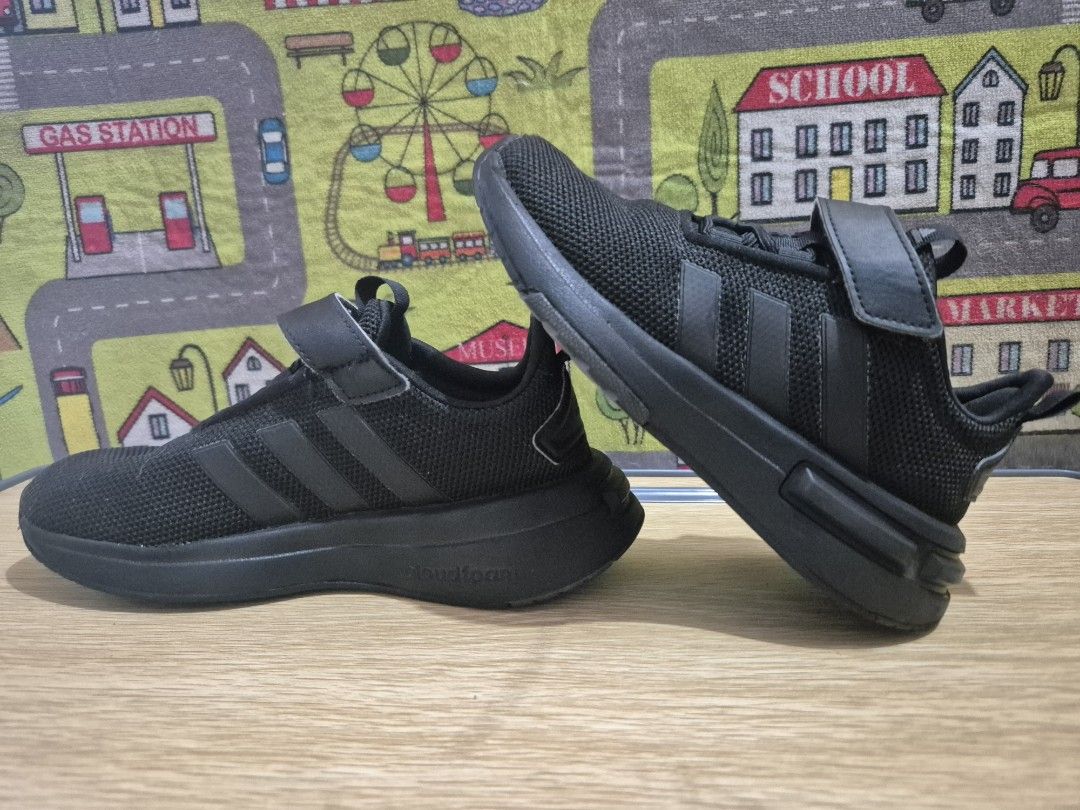 Adidas Kids' Black Sneakers (Category: Babies & Kids Fashion) located in Cavite. Submitted by shopping_wise (Listing ID 1431465927, Image 2). Description: FORTARUN 4.0 SHOES KIDS Good as new. Excellent condition as you can see on the displayed photos. Brand New Price ₱2,700 Description LIGHTWEIGHT, RUNNING-INSPIRED KIDS' SHOES WITH AN ANKLE STRAP. Details Regular fit Lace closure Textile upper Textile lining Cloudfoam midsole Synthetic outsole Pr