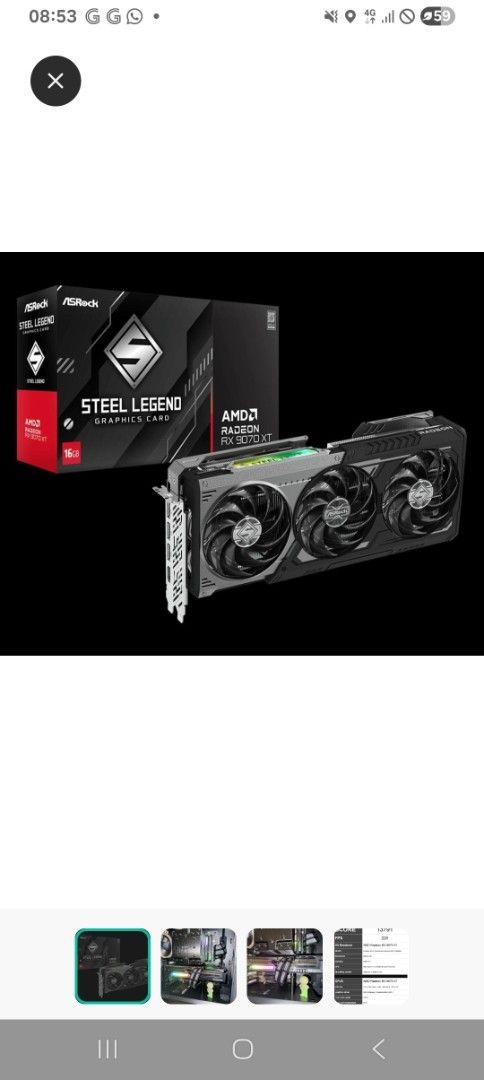 ASRock Steel Legend AMD Radeon RX9070XT