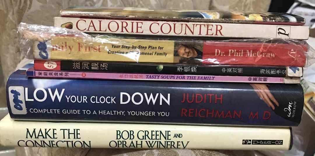 Assorted Books - Calorie Counter, Dr. Phil McGraw, etc. (Category: Storybooks) located in Quezon City. Submitted by emmanuela.ph (Listing ID 1431465900, Image 1). Description: Assorted Book Bundle In Good Condition RFS: Decluttering .