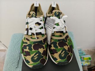 adidas gazelle silver green womens A BATHING APE ABC Camo Ape Head Patch Slip Ons