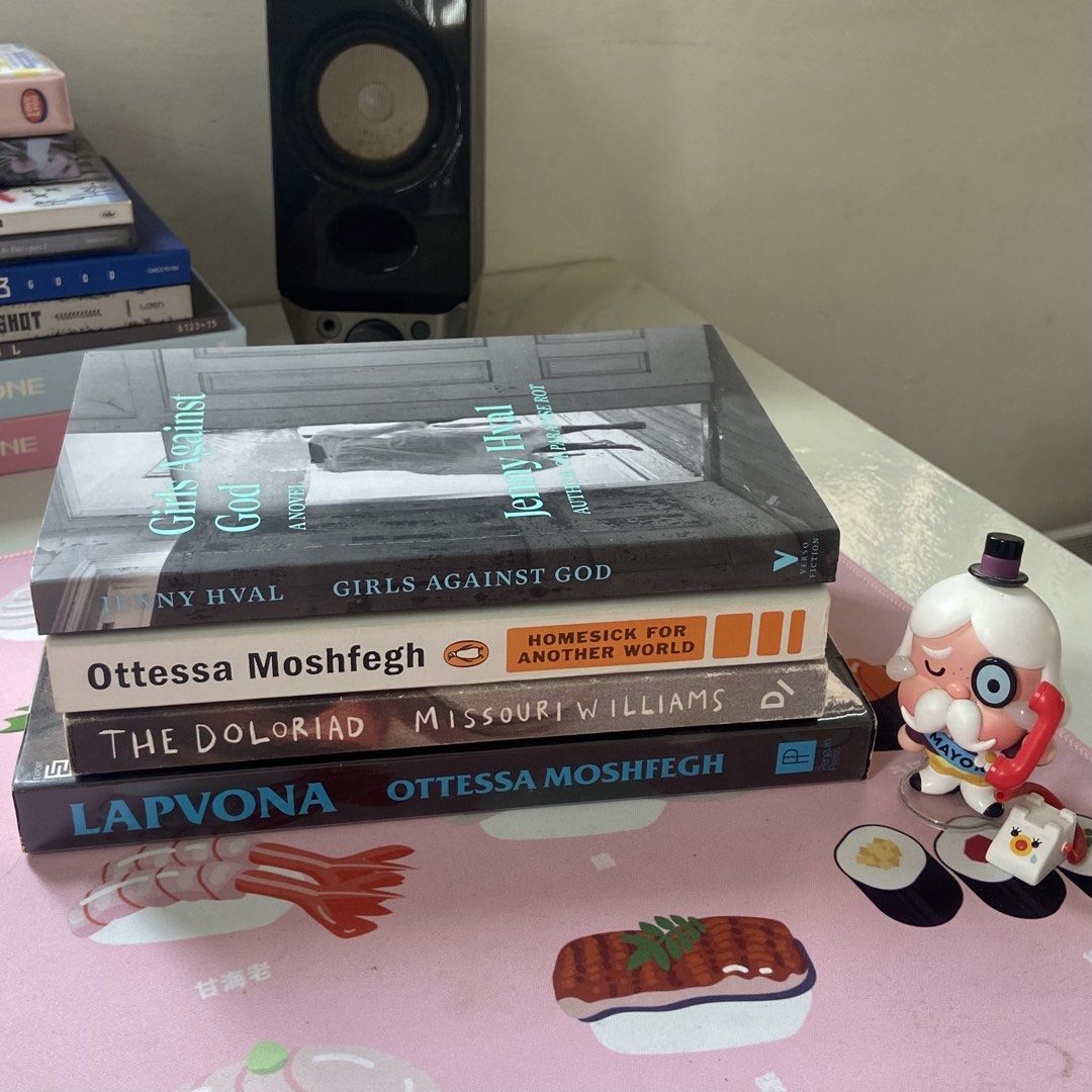 Books for sale (3) (Category: Storybooks) located in Norzagaray. Submitted by orangepompous (Listing ID 1431432819, Image 1). Description: Girls Against God - ₱600 Homesick for Another World (rare) - SOLD The Doloriad (rare) - ₱750 Lapvona - ₱SOLD .