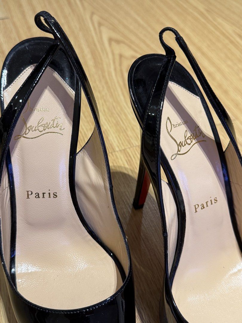 Christian Louboutin heels (Category: Heels) located in Pasig City. Submitted by csn.csn (Listing ID 1431498705, Image 3). Description: Christian Louboutin Heels Black with red accent Size 38.5 Mode of payment gcash or cash.