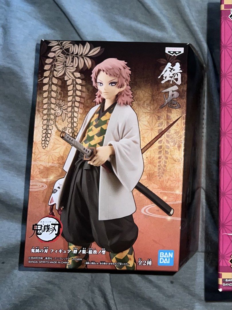Demon Slayer Figure - Sabito (Category: Figurines & Statues) located in Manila. Submitted by mvrsedits73608 (Listing ID 1431510726, Image 1). Description: - Sabito figure from Demon Slayer. - Brand: Banpresto. - Comes in original box. - Features a dynamic pose with sword. - Perfect for Demon Slayer fans. - BIB (Back in box) - Location: Pasig City.