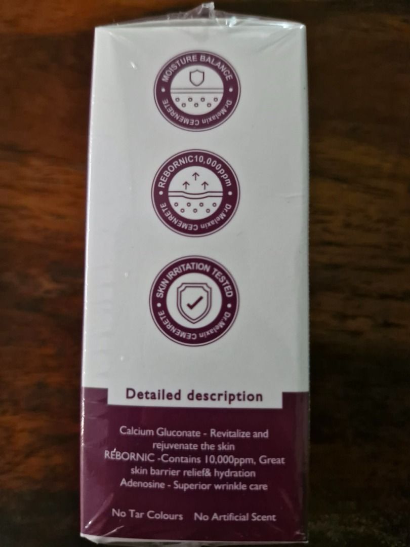 dr.melaxin Cemenrete CX Calcium Intense Ampoule Plus (Category: Face Care) located in Paranaque City. Submitted by jb186 (Listing ID 1431501779, Image 2). Description: - Dr. Melaxin Cemenrete CX Calcium Intense Ampoule Plus (30ml) - Key Ingredients: Rebornic (10,000ppm), Calcium Gluconate, Hydrolyzed Elastin - Benefits: Revitalizes skin, provides skin barrier relief, intense hydration, and superior wrinkle care. - Features: No tar colors, no arti