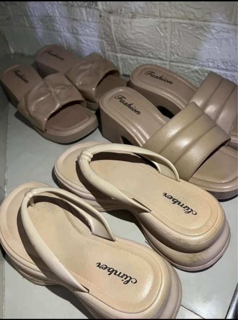 Fashion Sandals (3 for 200) (Category: Flats & Sandals) located in Santa Rosa. Submitted by aca19 (Listing ID 1431551681, Image 1). Description: 3 for 200 only! Linisin lang po good as new na ☺️ Size 39-40 (slim feet) PM if interested .