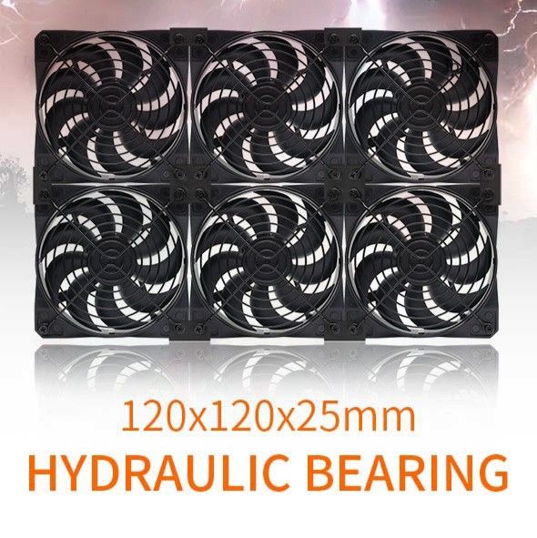 FAST DEALS 3000RPM PC Cooling Fans 6 Pads Only No Controller