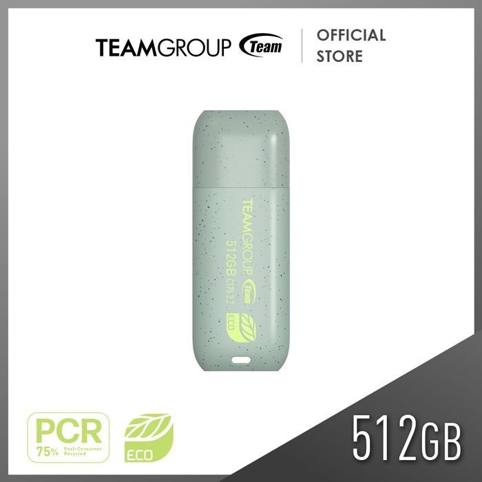 FLASHDRIVE TEAMGROUP C175 ECO 512GB (Category: Hard Disks & Thumbdrives) located in Cavite. Submitted by dwelancas79880 (Listing ID 1431430765, Image 1). Description: The TEAMGROUP C175 ECO 512GB is the flagship of the ECO series, offering professional-grade storage capacity with a focus on sustainability. By using 75% post-consumer recycled (PCR) plastics, this drive reduces carbon emissions by up to 69% compared to standard manufacturing, makin